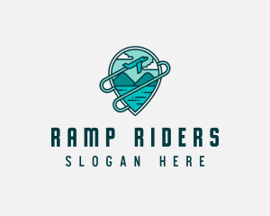 Plane Mountain Travel logo design