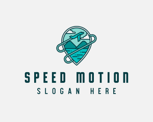 Plane Mountain Travel logo design