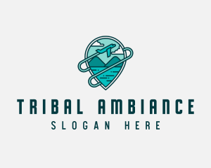 Plane Mountain Travel logo design