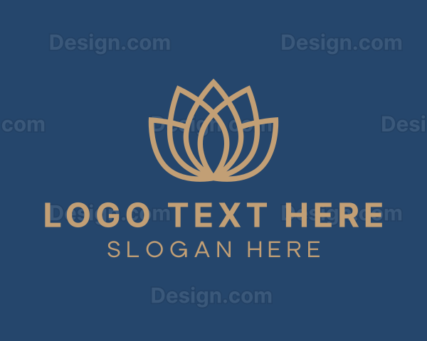 Elegant Lotus Flower Logo