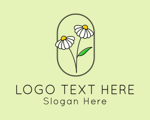 Daisy Garden Flower logo