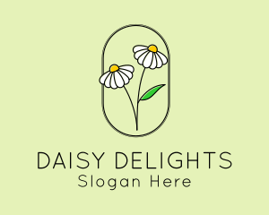 Daisy Garden Flower logo
