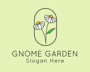 Daisy Garden Flower logo design