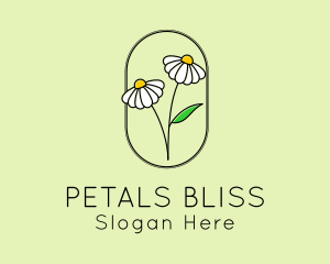 Daisy Garden Flower logo design