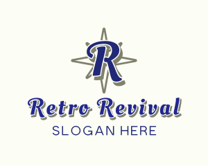 Retro Star Script logo design