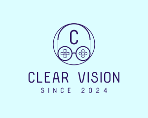 Game Controller Eyeglasses logo design