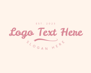 Pink Script Wordmark logo