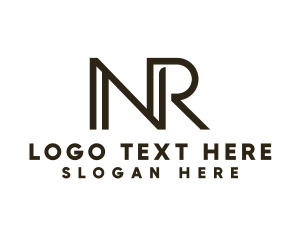 Label - Professional Business Letter NR Outline logo design