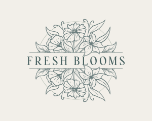 Fresh Floral Garden logo design