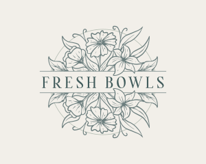 Fresh Floral Garden logo design