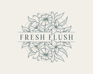 Fresh Floral Garden logo design