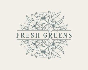 Fresh Floral Garden logo design