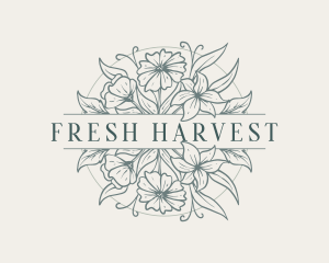 Fresh Floral Garden logo design