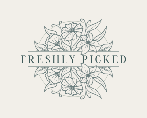 Fresh Floral Garden logo design