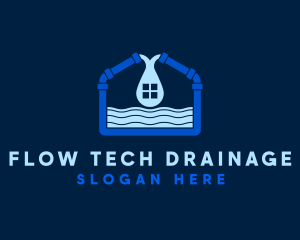 Home Pipe Sewage logo design