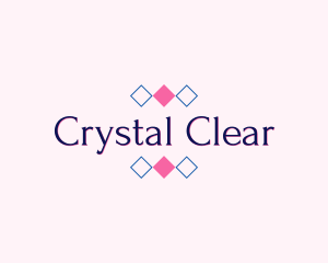 Beauty Feminine Crystal logo design