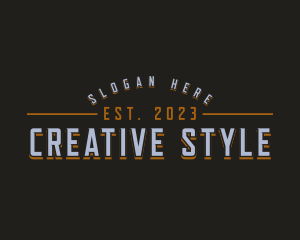 Retro Style Apparel logo design