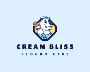 Polar Bear Popsicle logo design