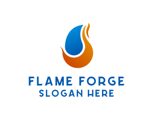 Flame Fuel Gas logo design