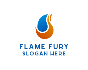 Flame Fuel Gas logo design