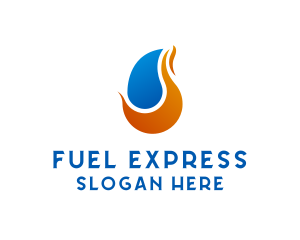 Flame Fuel Gas logo design