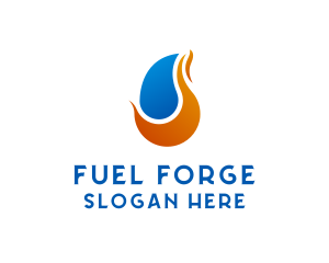 Flame Fuel Gas logo design