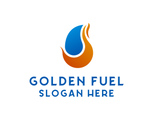 Flame Fuel Gas logo design