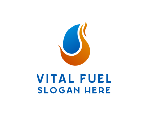 Flame Fuel Gas logo design