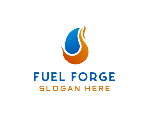 Flame Fuel Gas logo design