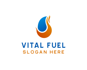 Flame Fuel Gas logo design