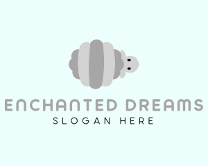 Gray Striped Sheep logo design