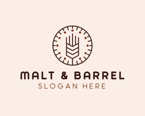 Brown Malt Clock  logo