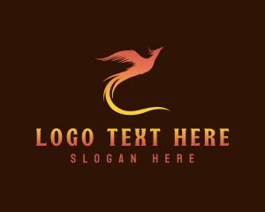 Mythical Phoenix Bird logo