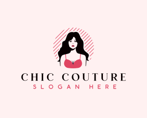 Sexy Pinup Woman logo design