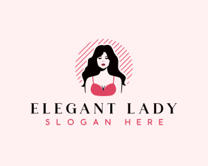 Sexy Pinup Woman logo design