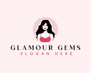 Sexy Pinup Woman logo design