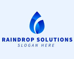 Gradient Water Droplet logo