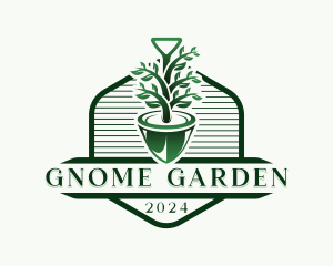 Horticulture Gardening Shovel logo design