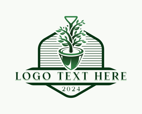 Horticulture Gardening Shovel logo