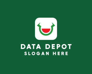 Digital Data Bull App logo design