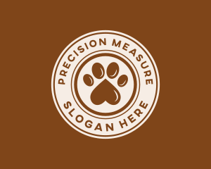 Pet Paw Print Logo