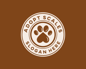 Pet Paw Print logo design