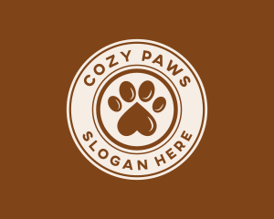 Pet Paw Print logo design