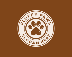 Pet Paw Print logo design