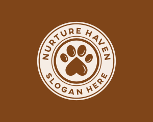 Pet Paw Print logo design