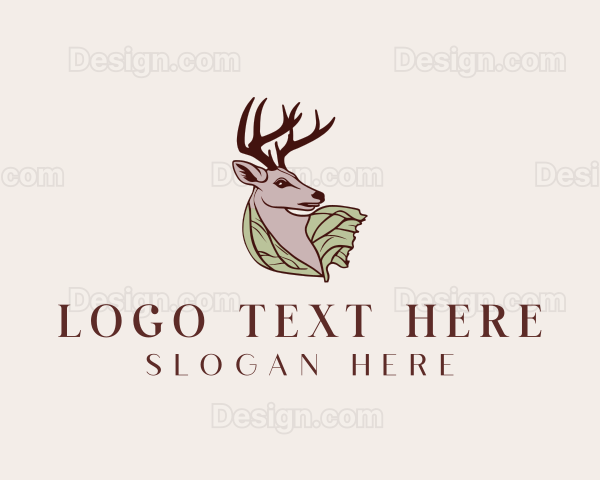 Deer Wildlife Safari Logo