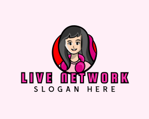 Female Gamer Stream logo