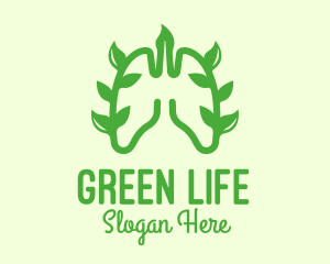 Green Lungs Vine logo design