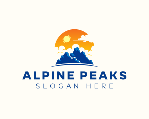 Alpine Mountain Peak logo