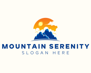 Alpine Mountain Peak logo